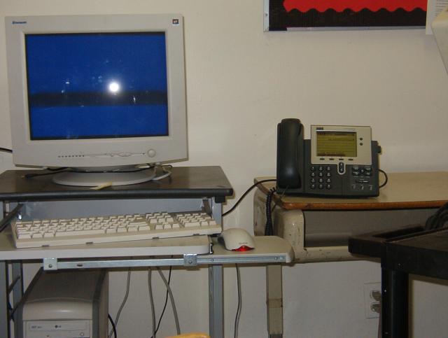 Staffroom has a IP phone.