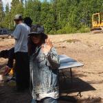 Janice Rae, waves "Hi."