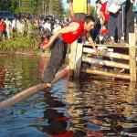 And Kennedy goes forward into the water.