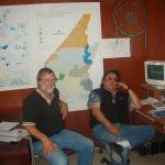 John&nbsp;and Les taking a break at the band office