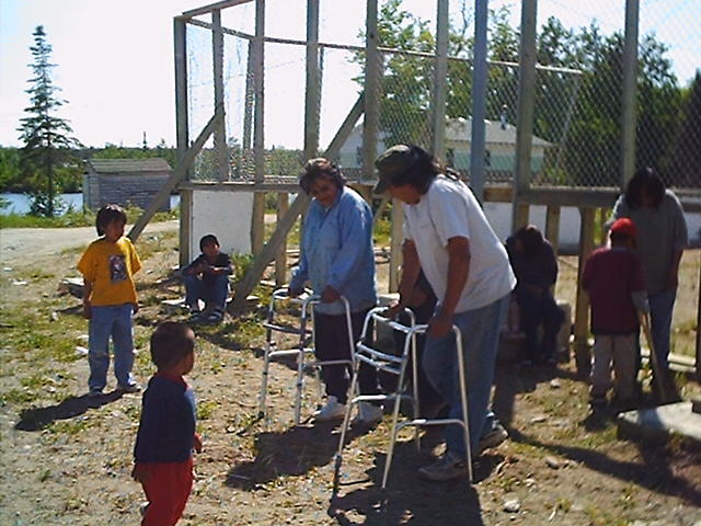 Next, it's the walker race.