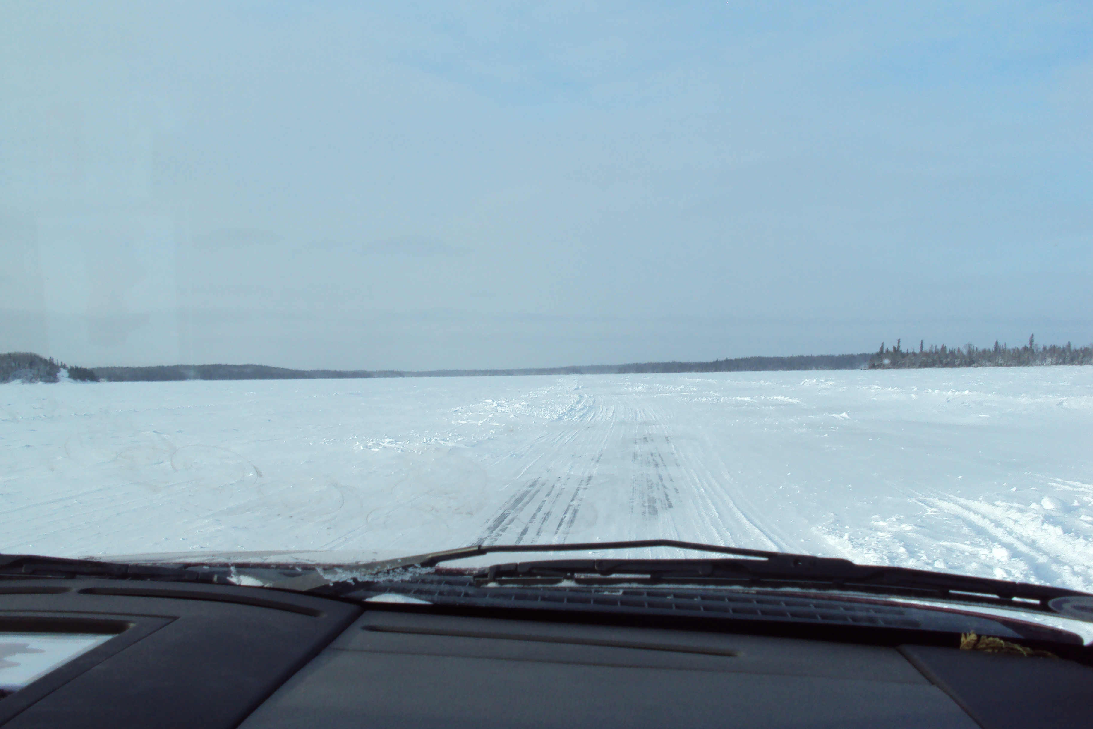 The drive home from Duckling Lake.
